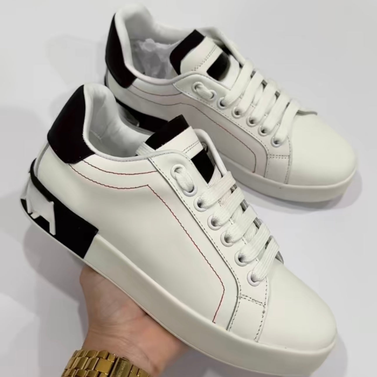 D&C white shoes