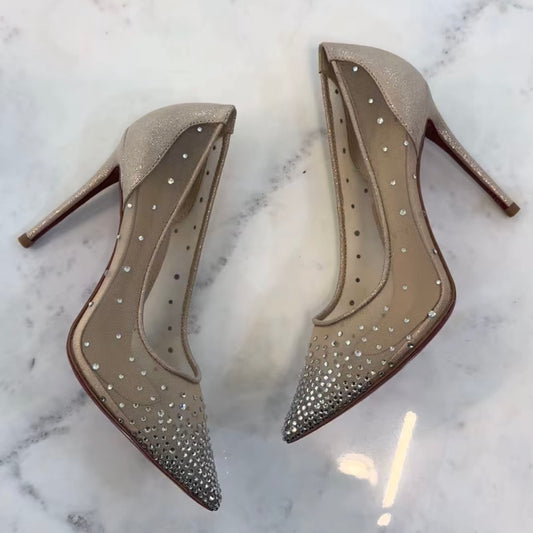 RB beige heels