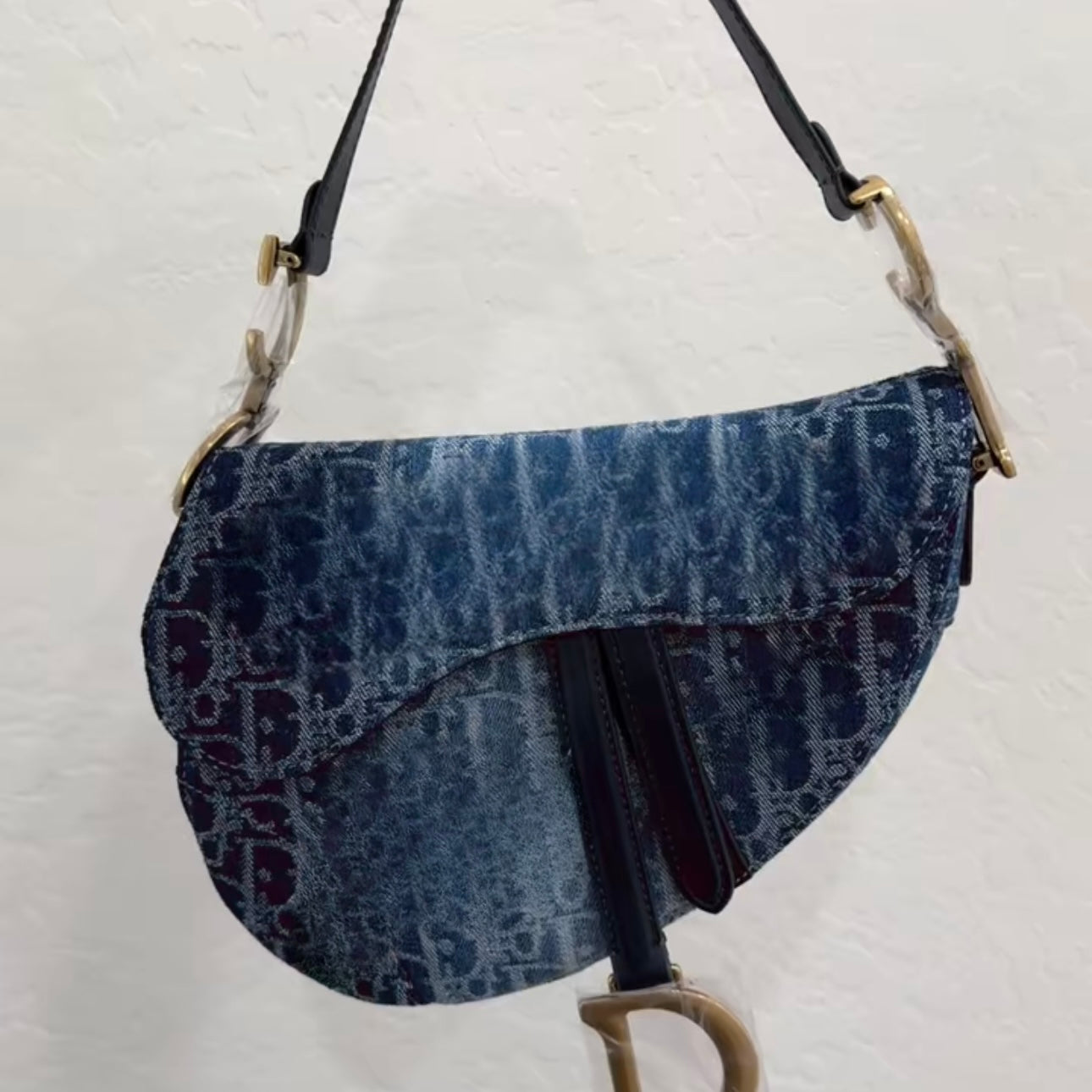 denim saddle bag