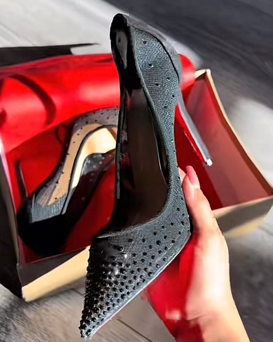 RB heels sparkly