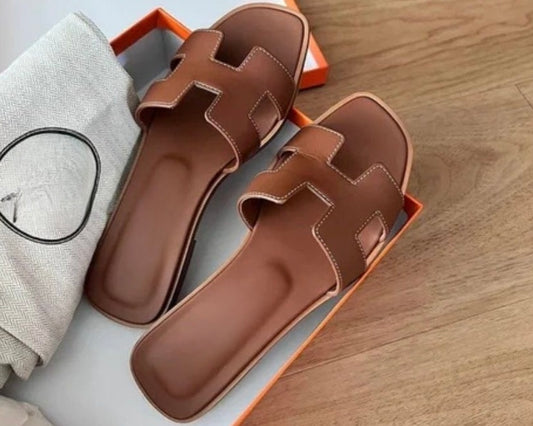 orange sandals