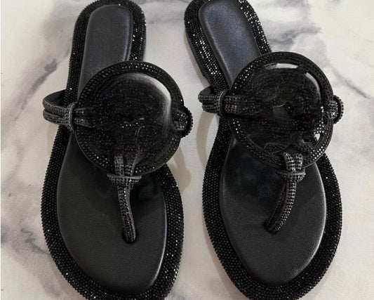TB black rhinestone