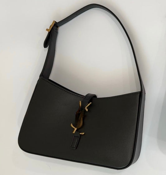 matte black purse
